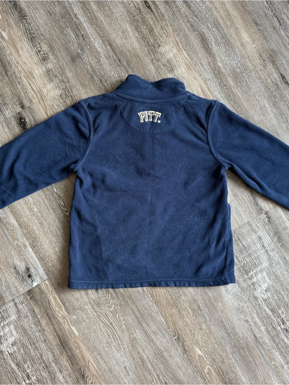 🧸 Nike | Kids Pitt Navy & Gold Quarter-Zip Fleece Jacket
